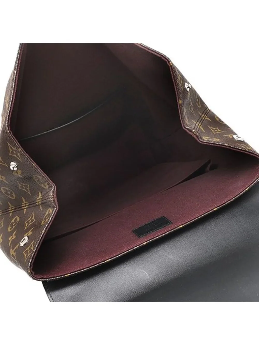 Louis Vuitton Backpack Parc Monogram Macassar Black Silver Brown